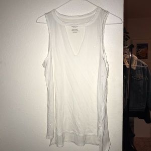 Distressed  White Top